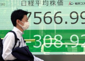 Asian stocks follow Wall Street lower amid inflation pressure