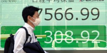 Asian stocks follow Wall Street lower amid inflation pressure