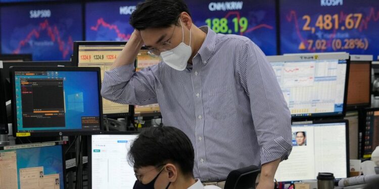 Asian shares fall on jitters over missile landing in Poland