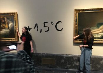 Activists glue themselves to Goya paintings in Spanish climate protest