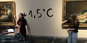Activists glue themselves to Goya paintings in Spanish climate protest