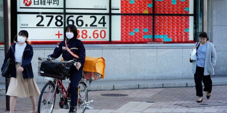 Asian markets mixed ahead of US elections, inflation data