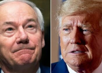 Asa Hutchinson said Trump’s meeting with white supremacist Nick Fuentes was ‘not accidental’ and hopes ‘someday we won’t have to be responding’ to the former president