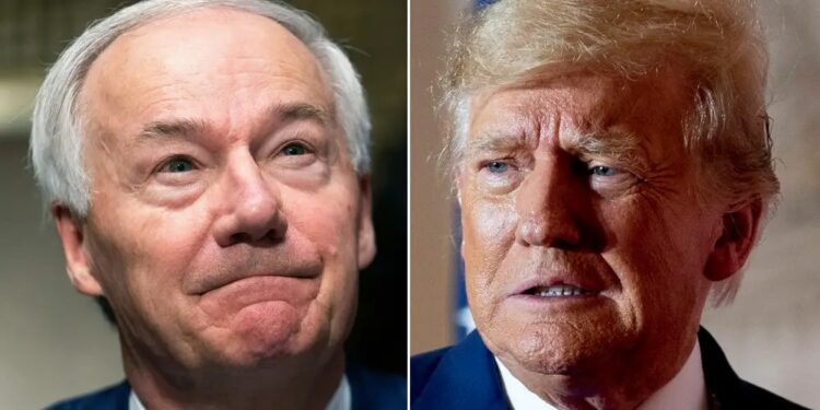 Asa Hutchinson said Trump’s meeting with white supremacist Nick Fuentes was ‘not accidental’ and hopes ‘someday we won’t have to be responding’ to the former president