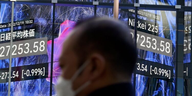 Asian stock markets sink under global recession fears