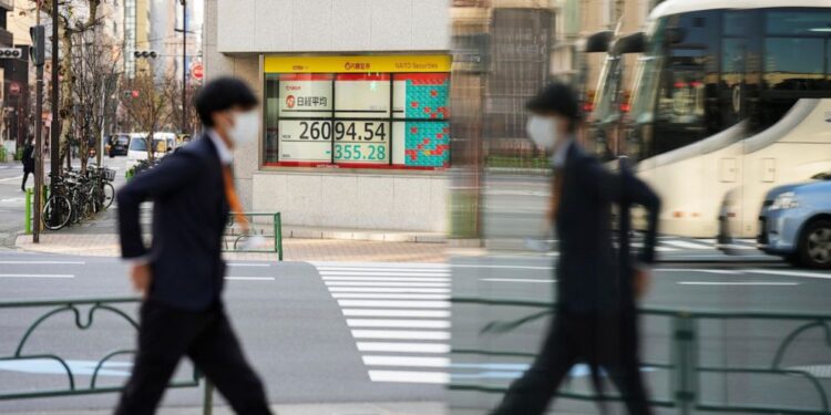 Asian markets are mostly higher, tracking Wall Street gains