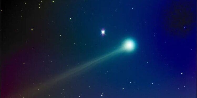 A green comet that takes about 50,000 years to complete its orbit around the sun will come closest to Earth for the first time since the Stone Age
