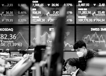 Asian shares decline following Wall Street tumble