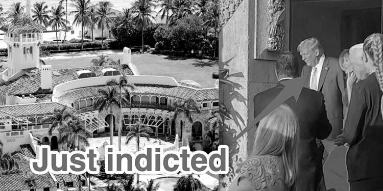 Trump was smiling and glad-handing fans at Mar-a-Lago