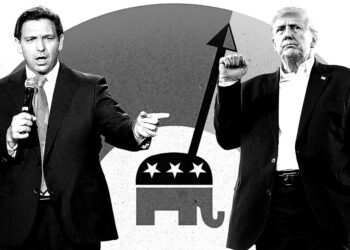 Ron DeSantis leads Donald Trump in early battleground of Iowa