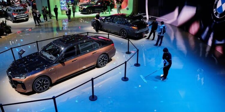 BMW skids into ice cream melee at Shanghai auto show