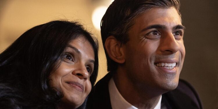 Rishi Sunak accused of failing to declare wife’s shareholding in childcare agency