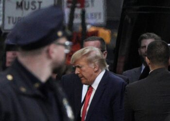 Trump faces day in court in historic US first