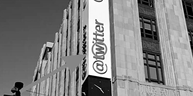 Elon Musk painted over the W on Twitter’s sign at its San Francisco headquarters, changing it to ‘Titter’