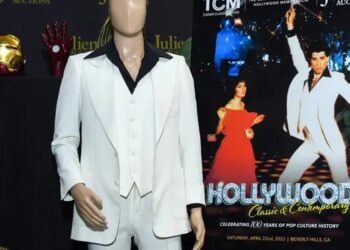 John Travolta’s Saturday Night Fever suit up for sale – with ‘authentic’ sweat marks