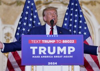 Trump lashes out at judge as Melania absent from post-arrest speech