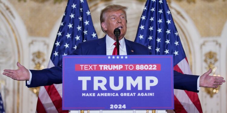 Trump lashes out at judge as Melania absent from post-arrest speech