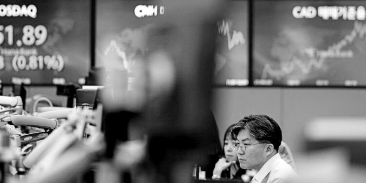 Asian shares start week with gains