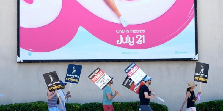 Actors and writers strikes enter second week with no signs of a deal to get Hollywood working again