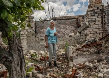 ‘Every morning, I curse Putin’: Ukrainian village’s sole resident defiant amid the ruins