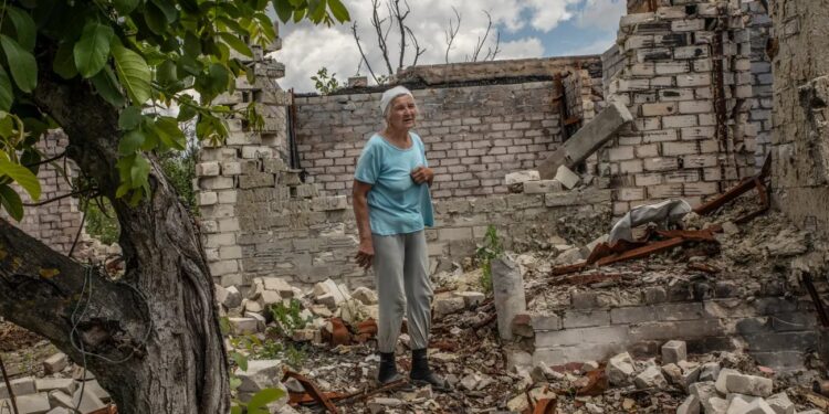 ‘Every morning, I curse Putin’: Ukrainian village’s sole resident defiant amid the ruins