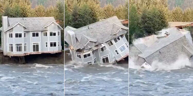 A glacial break causes significant flooding in Alaska, officials issue an emergency declaration