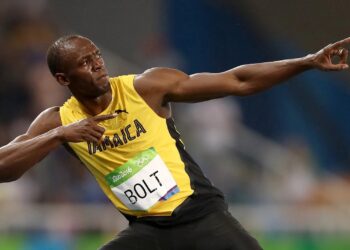 On this day in 2016: Usain Bolt won the 100-metres at the Rio de Janeiro Games, becoming the first person to win the event in three consecutive Olympics