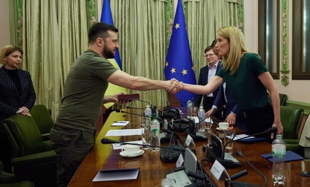 Nothing is off table to get Ukraine into EU, says president of bloc’s parliament