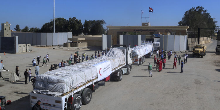 The White House has promised a “continued flow” of aid into Gaza