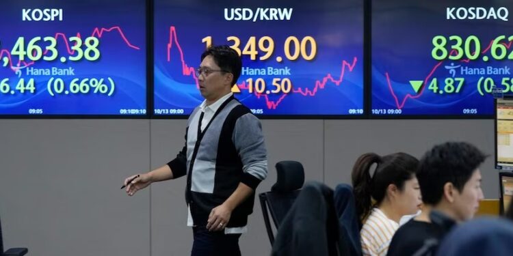 Stock market today: Asian markets slip as rising yields in the bond market pressure stocks