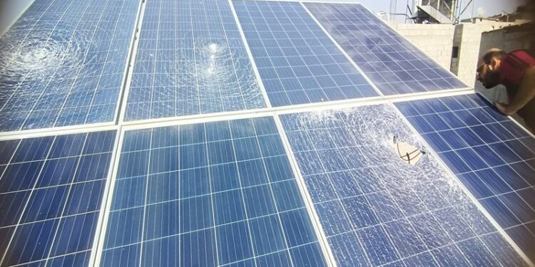 Rooftop solar panels offer fragile lifeline to besieged Gazans