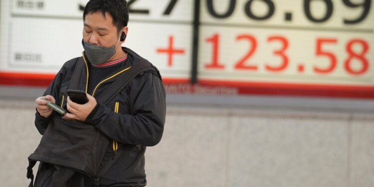 Global shares are mostly higher ahead of US inflation data and a US-China summit