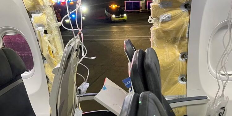 Mid-air blowout puts Boeing back in the hot seat