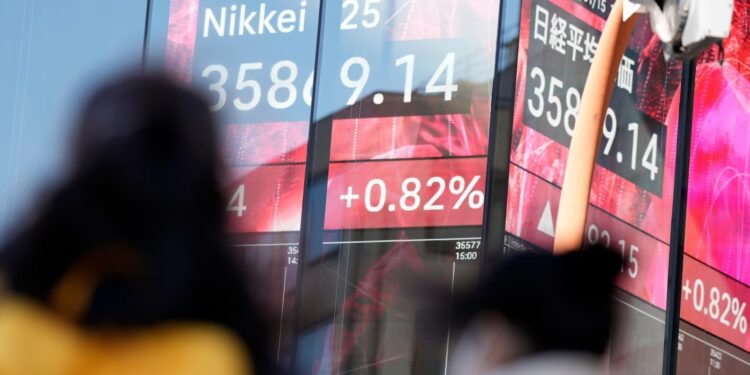 Asian stocks track Wall Street gains and Japan’s inflation slows