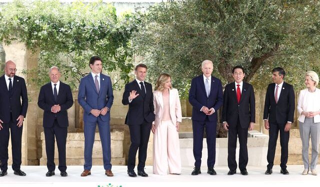 G7 leaders tackle the issue of migration on the second day of their summit in Italy
