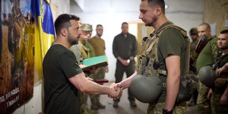 Zelenskiy visits troops in eastern Ukraine in an effort to boost morale