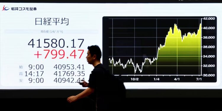 Asia shares steady; Kiwi falls as RBNZ cuts eyed