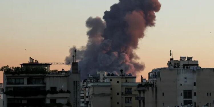 Israel launches apparent rare strike on central Beirut amid further attacks across Lebanon and Yemen