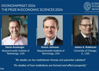 They receive the economics prize in memory of Alfred Nobel