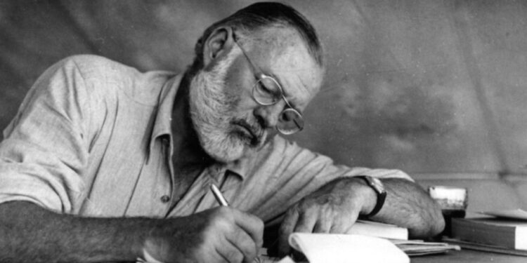 On this day in 1940: American novelist Ernest Hemingway published his classic novel For Whom the Bell Tolls