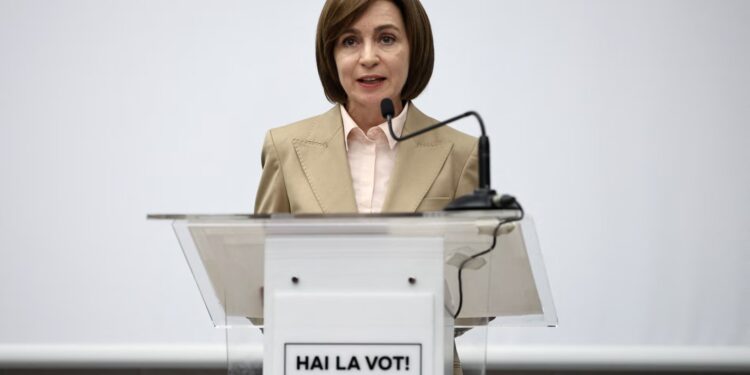 Moldova president condemns ‘assault’ on democracy by ‘foreign forces’ as EU vote hangs in balance