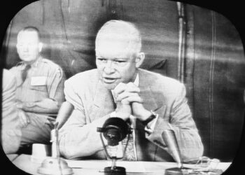 On this day in 1955; U.S. President Dwight D. Eisenhower held the first-ever televised presidential press conference
