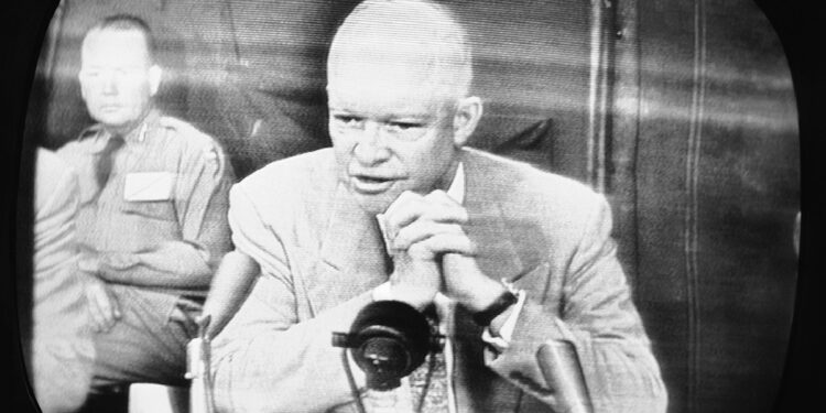 On this day in 1955; U.S. President Dwight D. Eisenhower held the first-ever televised presidential press conference