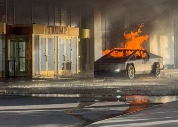 One dead after Tesla Cybertruck explodes outside Trump hotel in Las Vegas