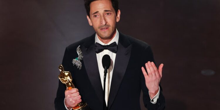 Anora dominates the Oscars as Mikey Madison named best actress and Adrien Brody wins for The Brutalist
