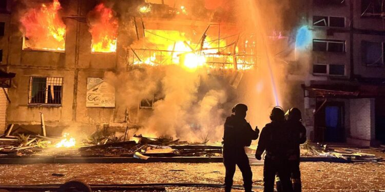 Russia launches devastating attack on Ukraine after Trump’s defence of Putin