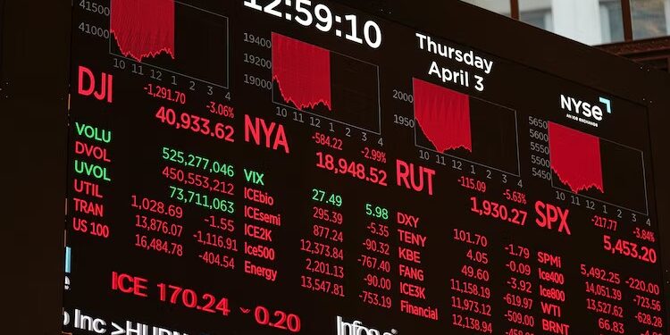 Wall Street: US stocks slide amid escalating tariff fallout