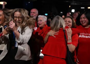 Australia re-elects Anthony Albanese as Labor rides anti-Trump wave to seal crushing win