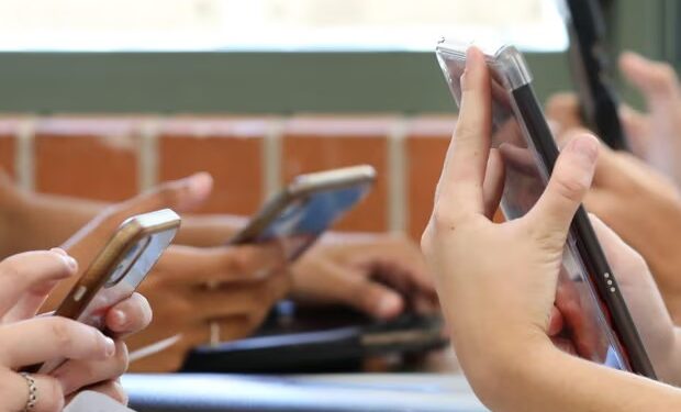 In Estonia, smartphones are seen as part of the country’s successful digital education policy. Photograph: Lbeddoe/Alamy