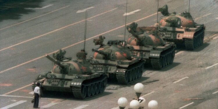On this day in 1989: Pro-democracy protesters in Tiananmen Square